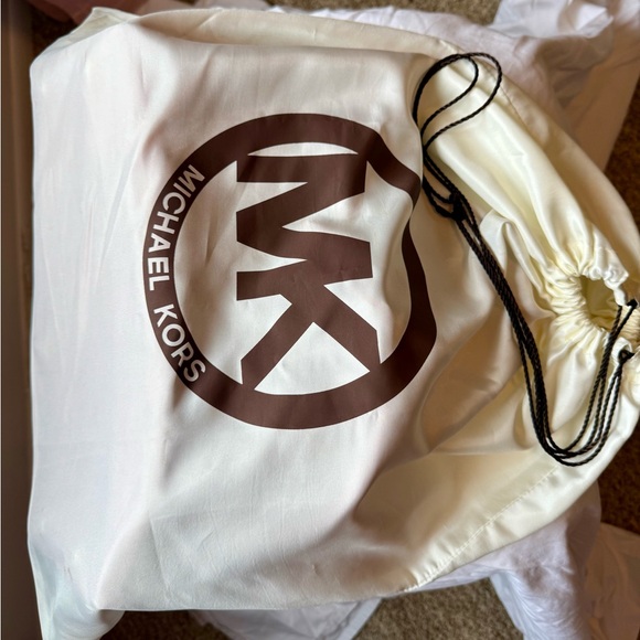 Michael Kors Vibrant Red Leather Tote Bag - Picture 7 of 7